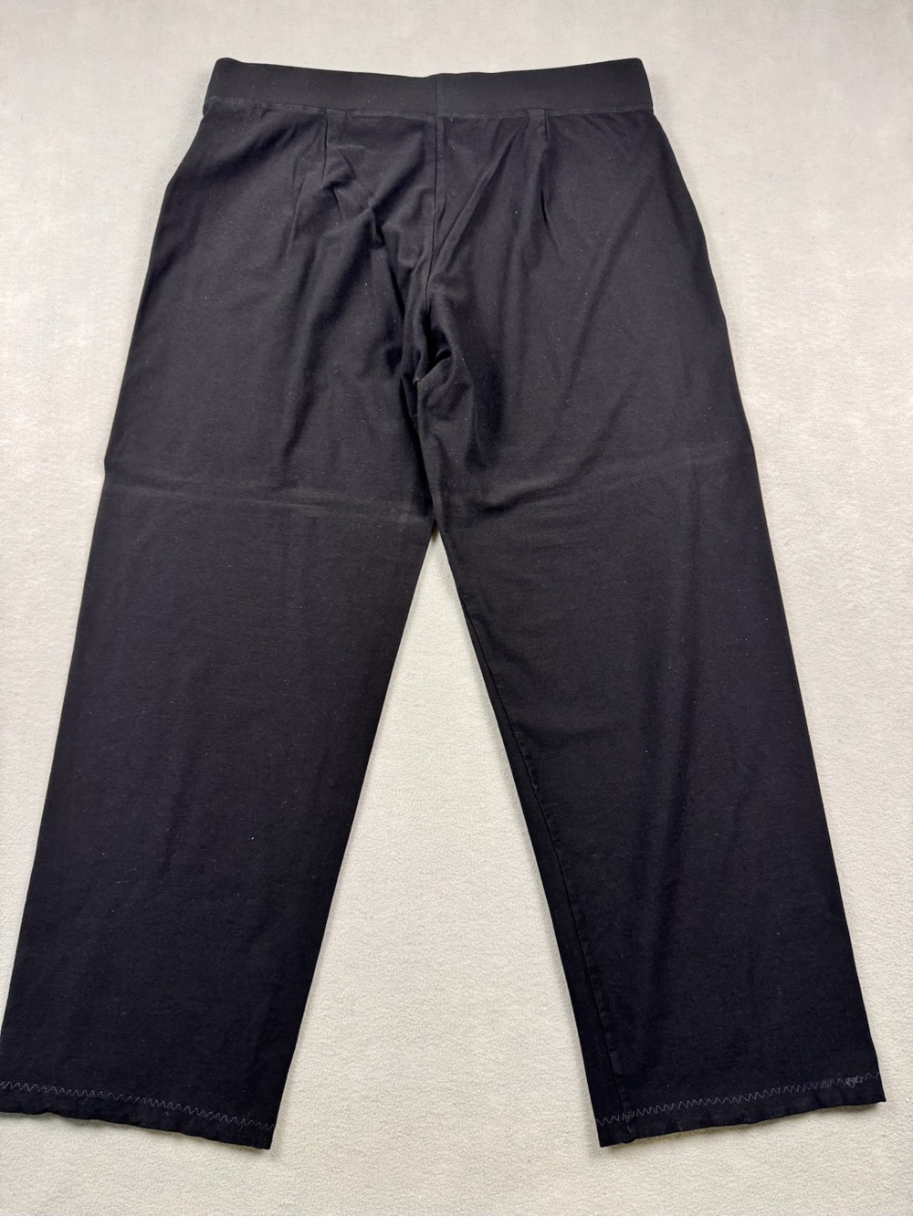 Eileen Fisher Woman’s Large Black Viscose Blend Stretch Pants Pull On Chic 34x28 - Picture 2 of 10